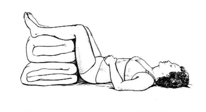 Recommended posture for shooting lower back pain in leg and buttock