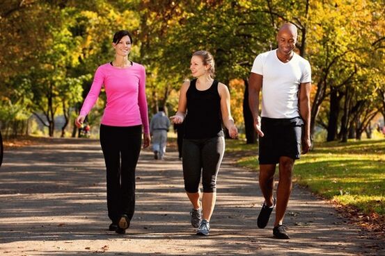 Walks for the prevention of joint diseases